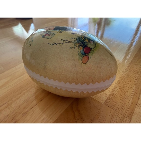 Vintage Nestler Germany Easter Egg – Rabbit on Ladder Scene Paper Mache - Picture 9 of 14